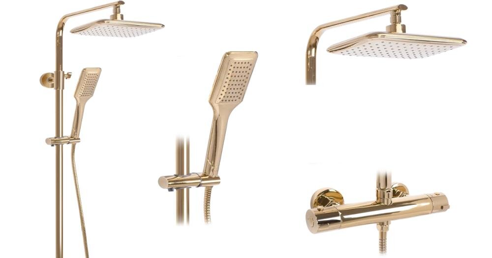 REA Tom REA-P7101 zestaw prysznicowy deszczownica kształt łazienka