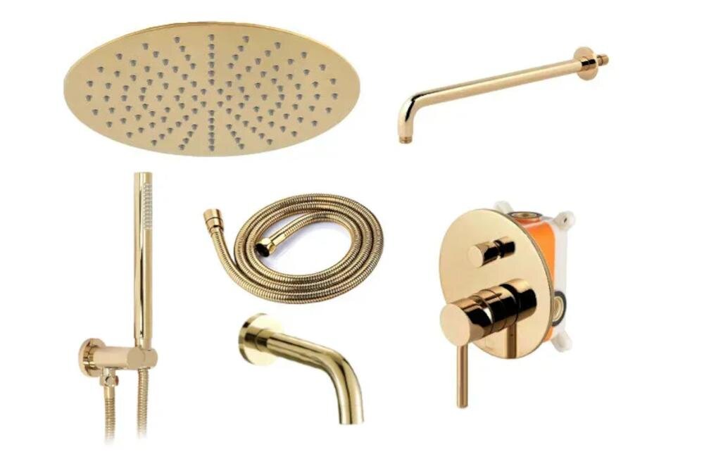 REA Lungo REA-P4110 zestaw prysznicowy deszczownica kształt łazienka