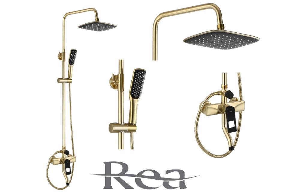 REA Soul REA-B9962 zestaw prysznicowy deszczownica kształt łazienka