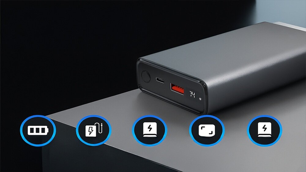 Powerbank EXTRALINK EPB-126 20000mAh Srebrny cztery porty wejściowe, jednoczesne ładowanie czterech urządzeń, zasilanie kilku urządzeń