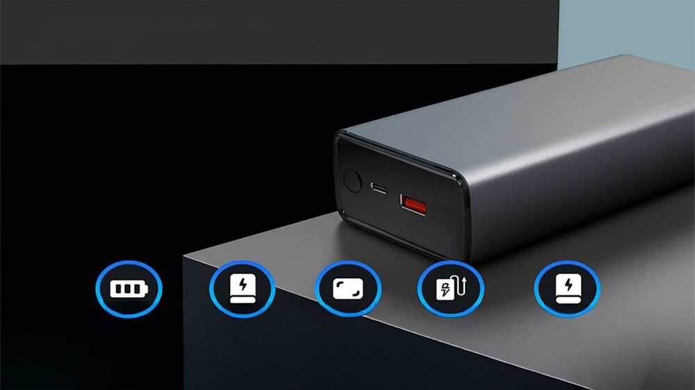 Powerbank EXTRALINK EPB-127 30000mAh Srebrny kv początek opisu