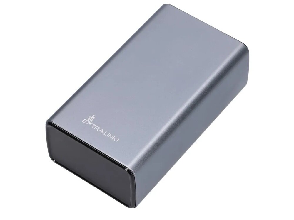 Powerbank EXTRALINK EPB-127 30000mAh Srebrny technologia litowo-polimerowej, wydajność i długotrwałość, do urządzeń mobilnych