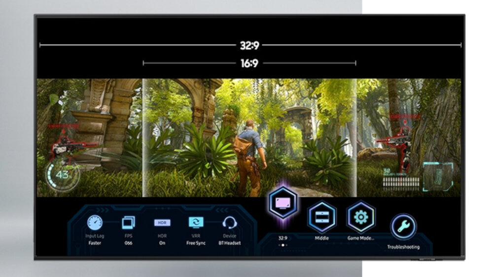 Telewizor SAMSUNG Q60A - panel gracza