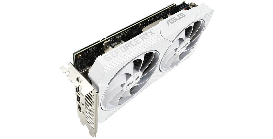 Karta graficzna ASUS White GeForce RTX 3060 Dual OC 8GB - Axial-tech 