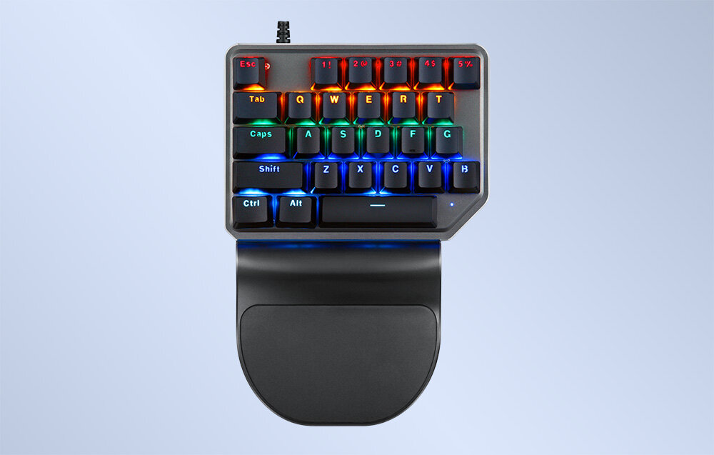 Klawiatura MOTOSPEED Dla graczy Anti-ghosting Podświetlenie RGB tryby podświetlenia Mechaniczna wytrzymała