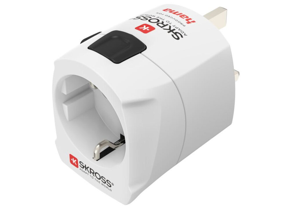 Adapter podróżny HAMA Word Travel Pro Light 223473 (Polska - Świat) UNIWERSALNOŚĆ KRAJE PORTY USB-A URZĄDZENIA WTYCZKI UZIEMIENIE EURO BEZPIECZEŃSTWO UŻYTKOWANIE WEJŚCIA MOC NAPIĘCIE