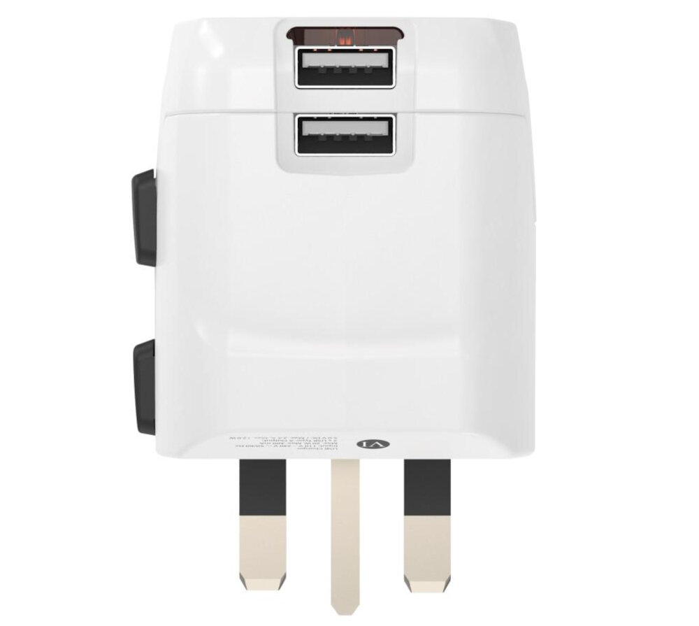 Adapter podróżny HAMA Word Travel Pro Light USB 223474 (Polska - Świat) UNIWERSALNOŚĆ KRAJE PORTY USB-A URZĄDZENIA WTYCZKI UZIEMIENIE EURO BEZPIECZEŃSTWO UŻYTKOWANIE WEJŚCIA MOC NAPIĘCIE