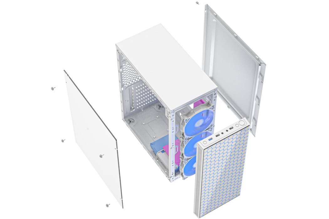 Obudowa GEMBIRD Fornax 500 Filtry montaż aranżowania kabli panel
