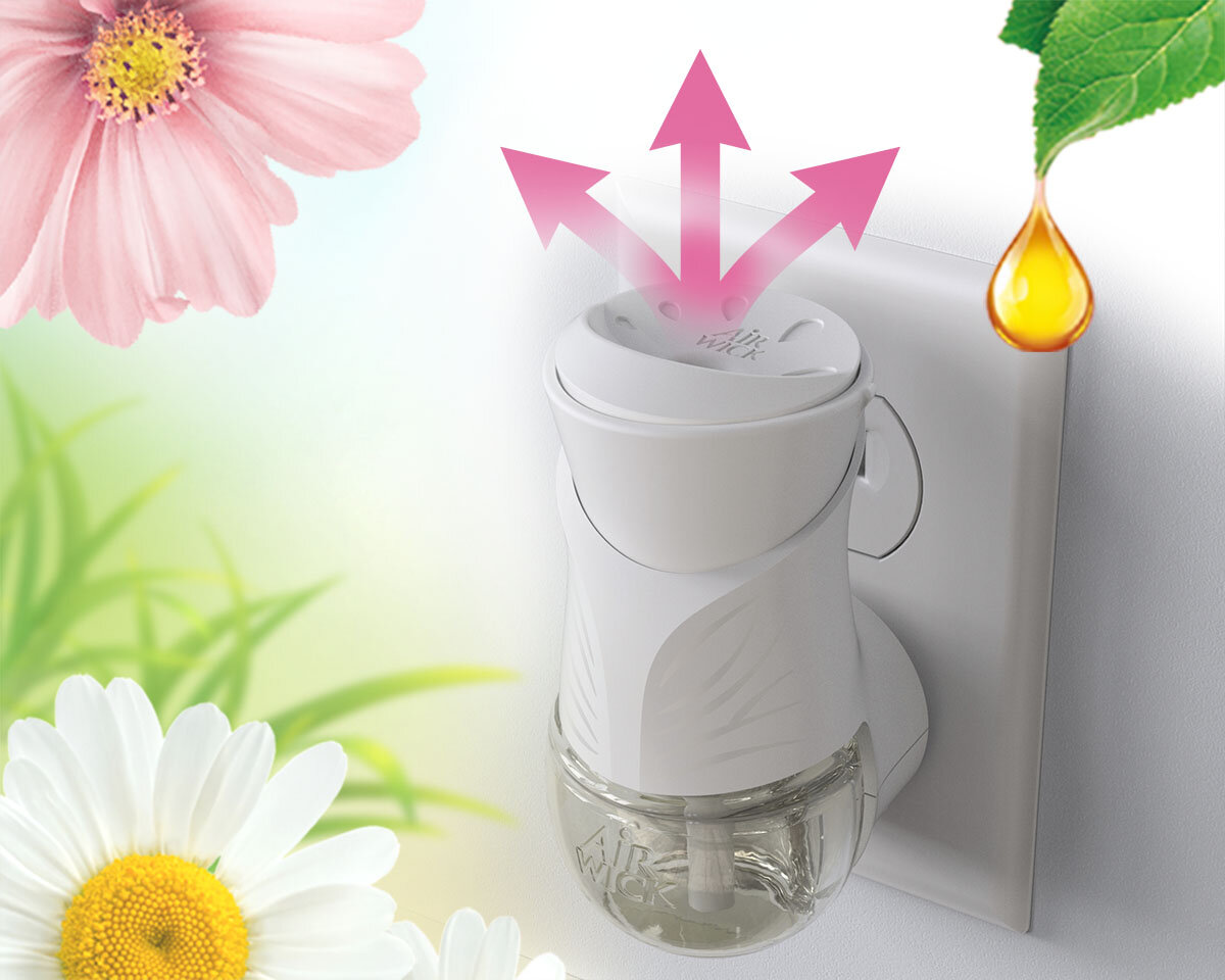 Wkład do elektrycznego odświeżacza powietrza AIR WICK Łąka Kwietna i Wiosenna Bryza 19 ml zapach inpiracja naturą