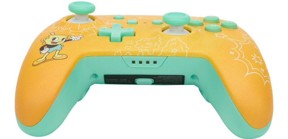 Kontroler POWERA Enhanced Cuphead: Ms. Chalice konsola pc komputer smartfon android sterowanie kompatybilność przyciski gałki analogi łączność bateria zasilanie spusty panel obudowa waga zasięg