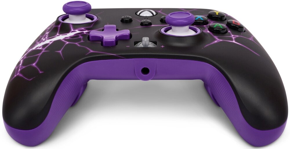 Kontroler POWERA Enhanced jakość wykonanie sterowanie drążki analogowe udostępnianie osiągnięcia zrzuty ekranów możliwości konfiguracja mapowanie drgania silniczki wibracyjne gniazdo pokrętło regulacji głośności kabel USB opakowanie zestaw