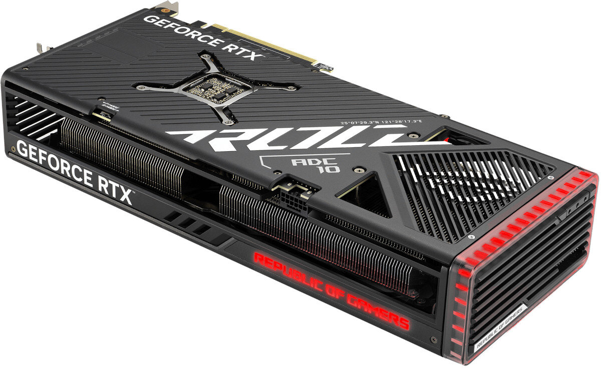 Karta graficzna ASUS Rog Strix GeForce RTX 4090 OC 24GB DLSS 3 konstrukcja sztywność wytrzymałość rama