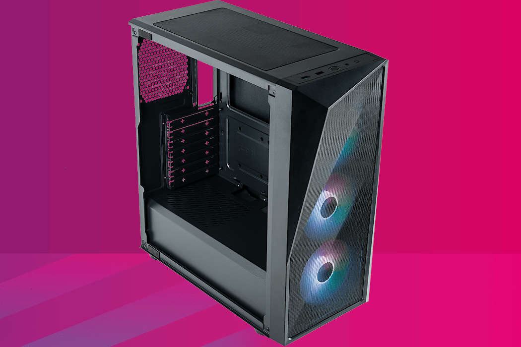 Obudowa COOLER MASTER CMP 520L Filtry montaż aranżowania kabli panel