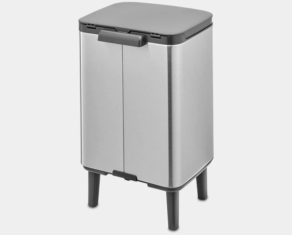 Kosz na śmieci BRABANTIA 227189 7L Stalowy Cicha pokrywa wygodny uchwyt