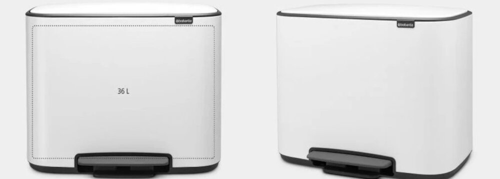 Kosz na śmieci BRABANTIA 121388 36 L Biały pojemność solidna konstrukcja wysoka jakosc wykonanie