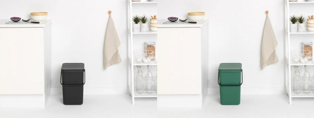 Kosz na śmieci BRABANTIA 212765 Sort & Go 25L Jasnozielony pojemnosc 25 l