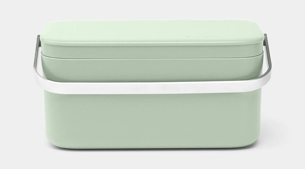 Pojemnik na odpady BRABANTIA 215803 Sink Side 1.8L Zielony Wygodne użytkowanie Solidny uchwyt ze stali nierdzewnej wygoda higiena