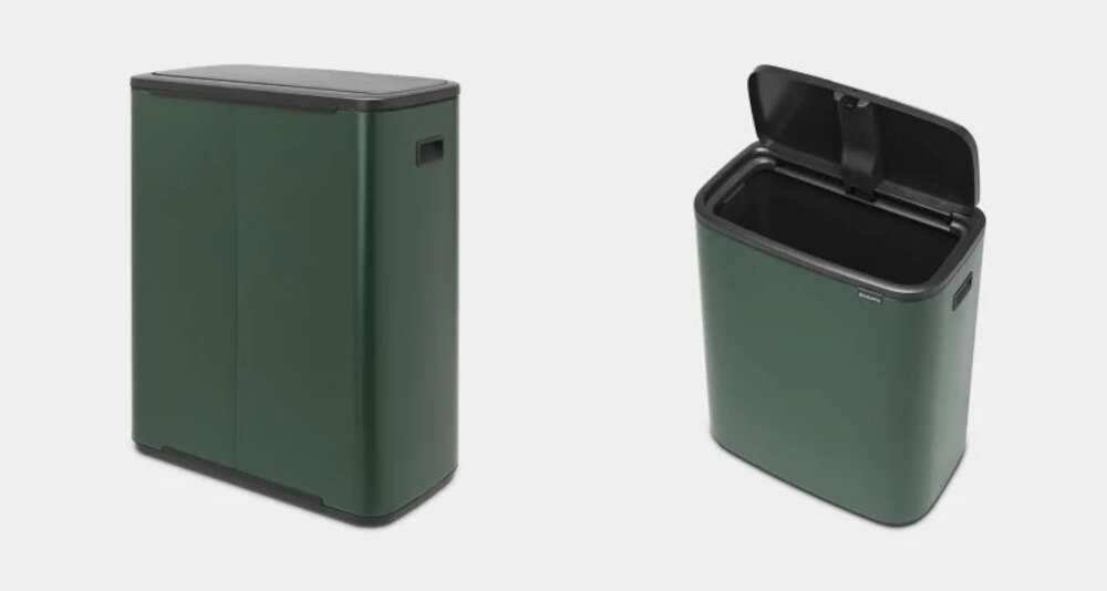 Kosz na śmieci BRABANTIA 304248 Bo Touch Bin 60 L Zielony Wygodne użytkowanie Solidna konstrukcja wysoka jakosc Wbudowany uchwyt latwe czyszczenie