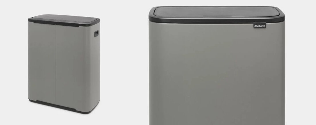 Kosz na śmieci BRABANTIA 223129 Bo Touch Bin 60L Szary szara kolorystyka kolor