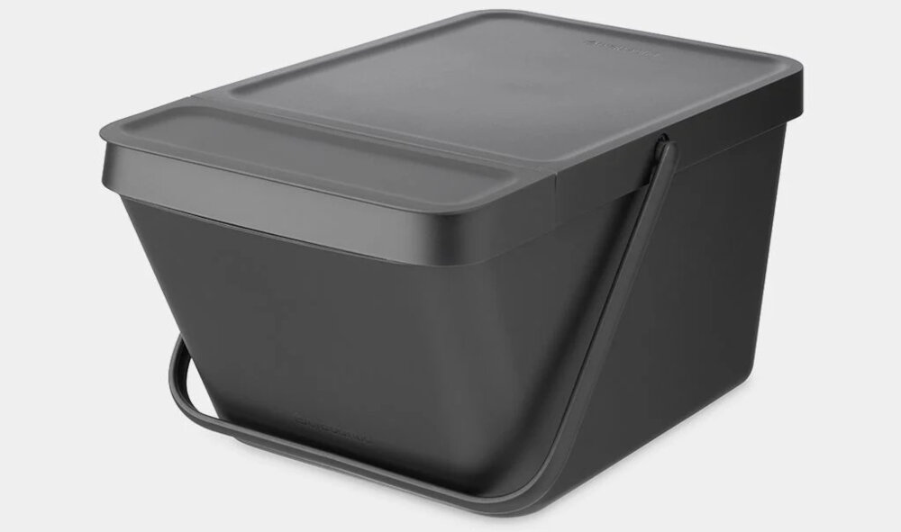 Kosz na śmieci BRABANTIA Sort & Go Stackable 277726 20L Szary kolor kolorystyka segregacja smieci