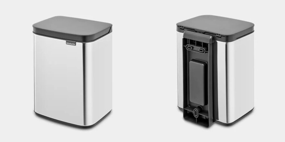 Kosz na śmieci BRABANTIA Bo 222481 4L srebrny Wygodny uchwyt Solidna konstrukcja