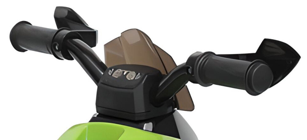 Quad elektryczny dla dziecka ENERO Mikron Zielony kierownica rączki ograniczniki antypoślizgowy materiał