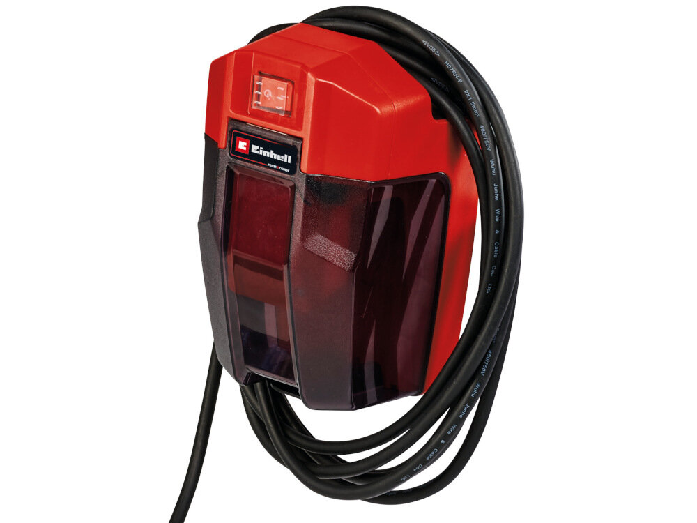 Pompa do wody EINHELL GE-SP 18 Li - Solo akumulatorowa zintegrowany schowek na kabel 5-metrowy kabel polaczeniowy przylacze weza na gorze pompy