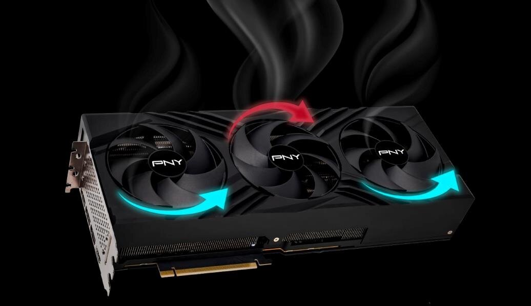Karta graficzna PNY Gaming Verto GeForce RTX 4090 Triple Fan - Double Ball Bearing Fan 