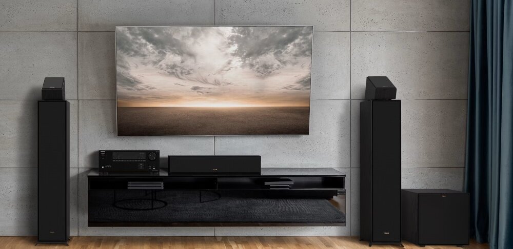 Subwoofer KLIPSCH R-101SW Czarny głośniki membrana technologie połączenia dźwięk jakość wytrzymała stylowa obudowa