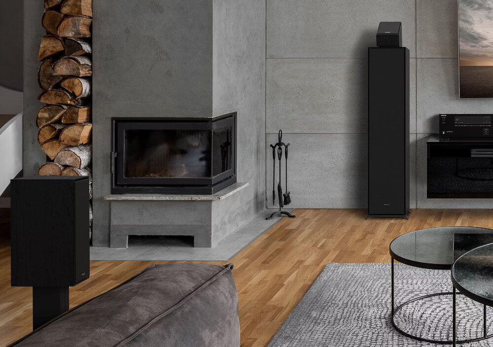Kolumny głośnikowe KLIPSCH R-50M Czarny (2 szt.) głośniki membrana technologie połączenia dźwięk jakość wytrzymała stylowa obudowa