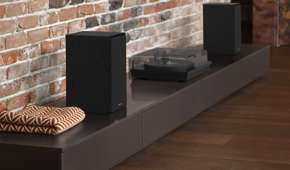 Kolumny głośnikowe KLIPSCH R-40M Czarny (2 szt.) głośniki membrana technologie połączenia dźwięk jakość wytrzymała stylowa obudowa 