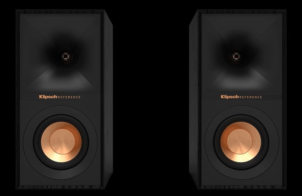 Kolumny głośnikowe KLIPSCH R-40M Czarny (2 szt.) głośniki membrana technologie połączenia dźwięk jakość wytrzymała stylowa obudowa 