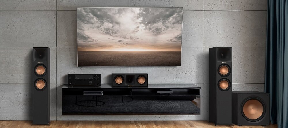 Głośnik centralny KLIPSCH Reference R-50C Czarny (1 szt.) głośniki membrana technologie połączenia dźwięk jakość wytrzymała stylowa obudowa