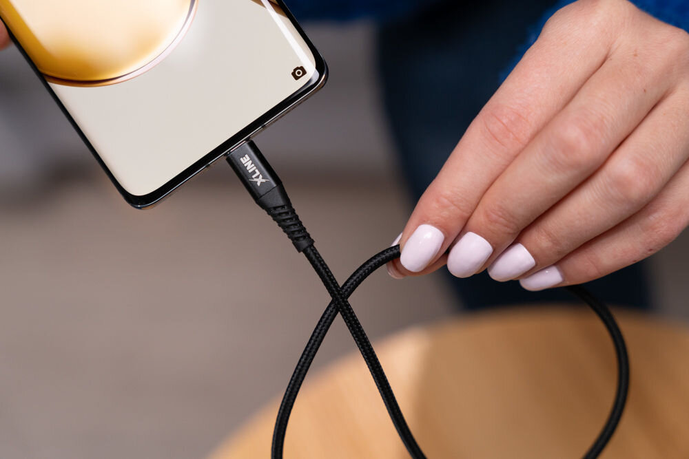 Kabel USB - USB-C XLINE 60W 1 m 480 mb/s 60w Quick Charge 3A