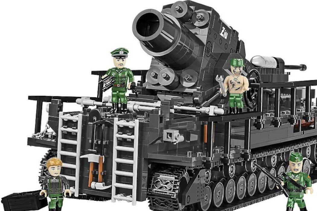 Klocki plastikowe COBI Historical Collection World War II 60 cm Karl Gerät 040 ZIU COBI-2560 gra zabawa realizm historia technologia