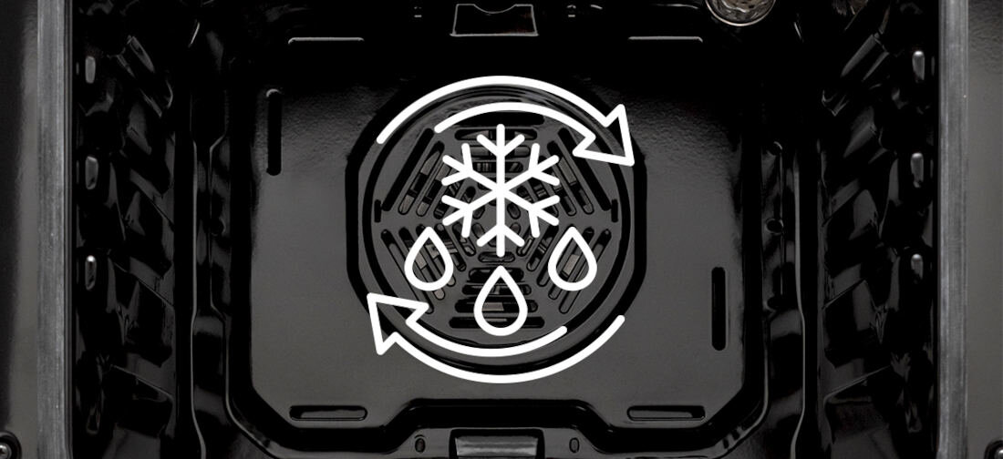 Kuchnia FINLUX FC-583CmnwnW funkcja rozmrazania mozliwosci lampki ostrzegawcze wentylator