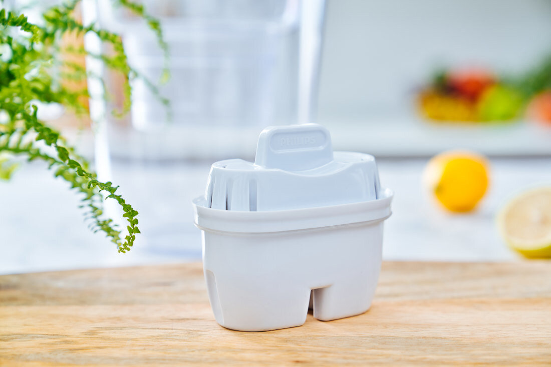 Wkład filtrujący PHILIPS Micro X-Clean AWP213/10 (12 szt.) biały dzbanek filtrujący chlor ołów mikroplastik PFOA Czysta i smaczna woda