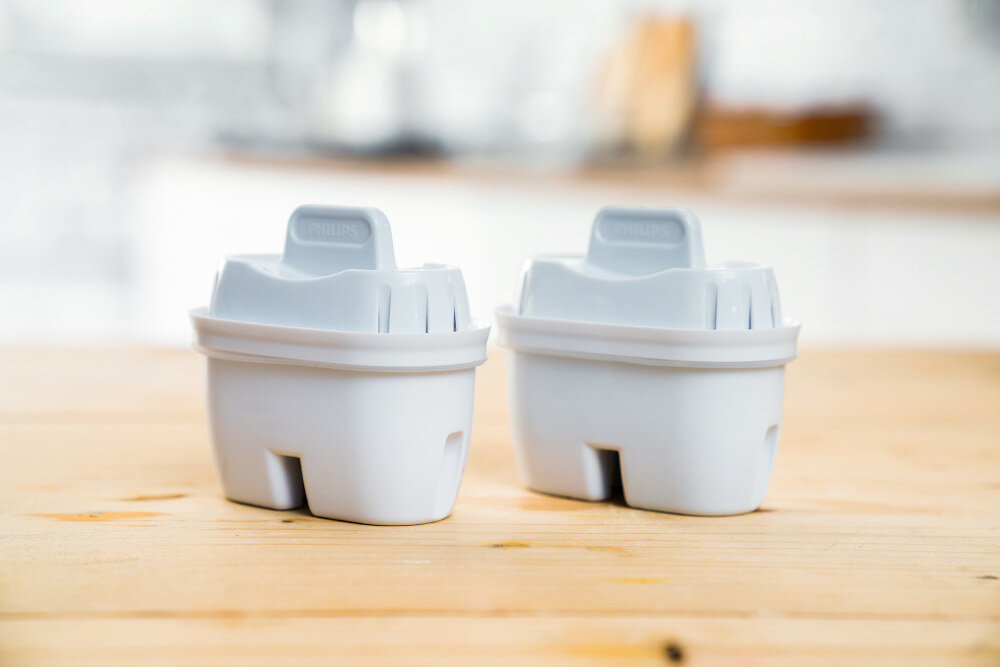 Wkład filtrujący PHILIPS Micro X-Clean AWP213/10 (12 szt.) 150L miesięcznie wymiary 75x75x115mm przepustowość 0,3L/min biały