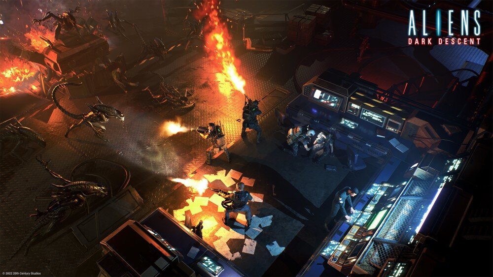 Aliens: Dark Descent Gra taktyka drużyna epidemia atak