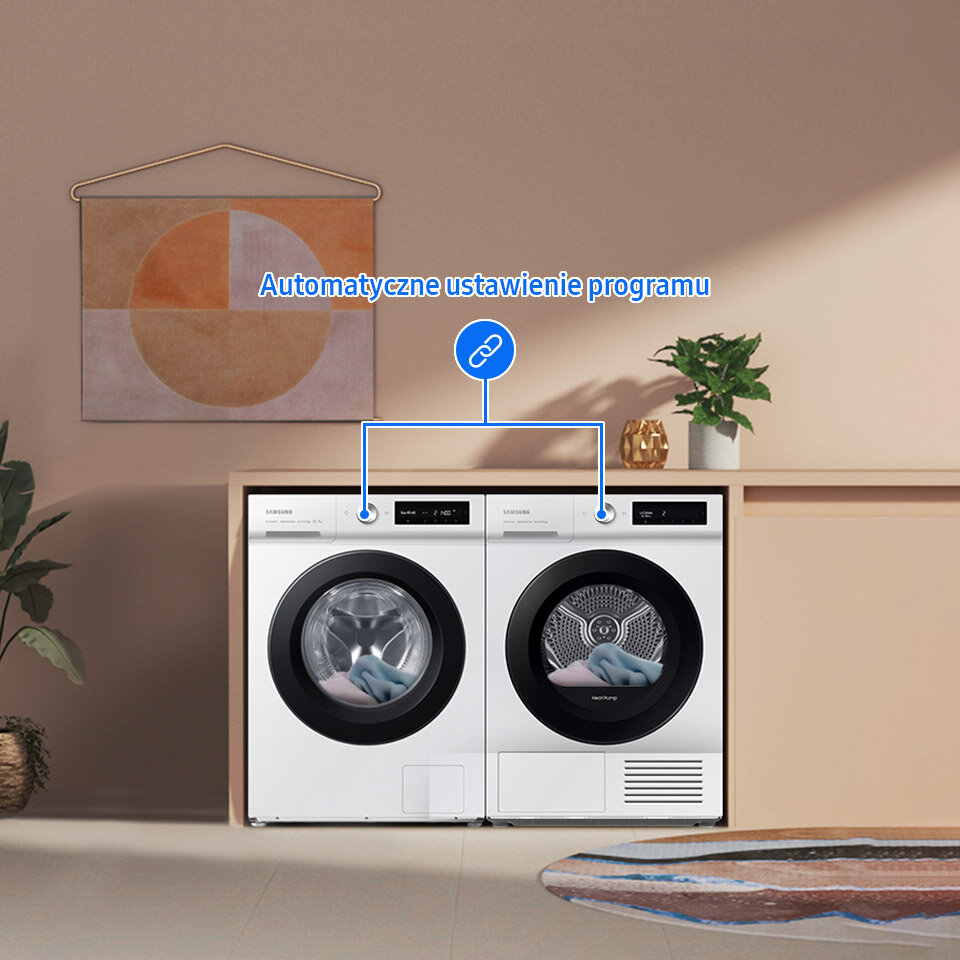 Pralka Bespoke AI™ synchronizuje się z suszarką Bespoke AI™