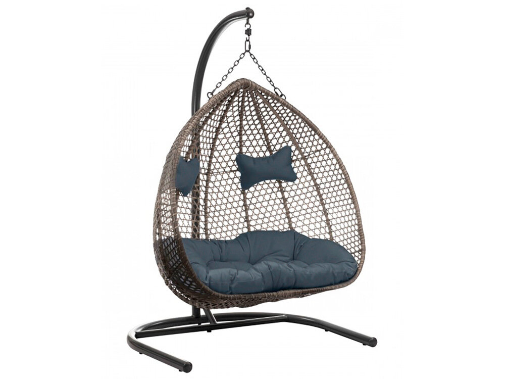 Fotel podwieszany MIRPOL Grenada MIR-B9129-2 funkcjonalny mebel do ogrodu na taras do domu dla dwóch osób