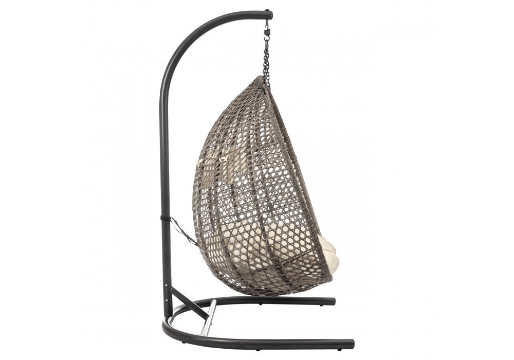 Fotel podwieszany MIRPOL Grenada MIR-B9129-2 z płaskiego technorattanu stalowy stelaż lekki łatwe utrzymanie czystości największa staranność