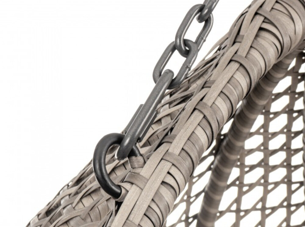 Fotel podwieszany MIRPOL Grenada MIR-B9129-2 wysoki poziom komfortu wygodny odpoczynek nietuzinkowy owalny kształt solidne mocowanie