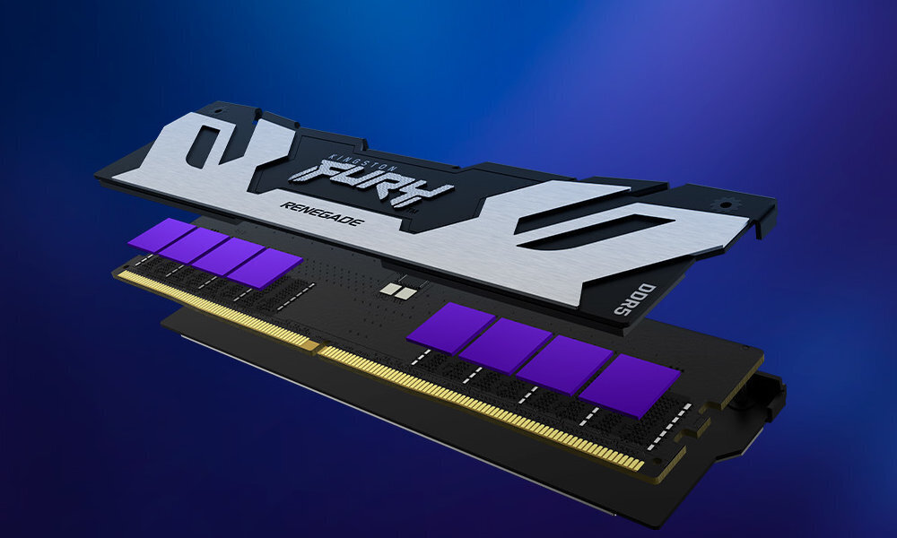 Pamięć RAM KINGSTON Fury Renegade RGB DDR5 przy wysokich poziomach wydajności przy wyborze najwyższych ustawień w rozdzielczości 4K+ animacje 3D