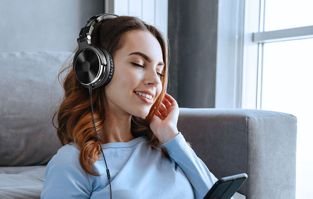 Słuchawki nauszne ONEODIO Pro 10 kabel obsluga sterowanie pilot mikrofon