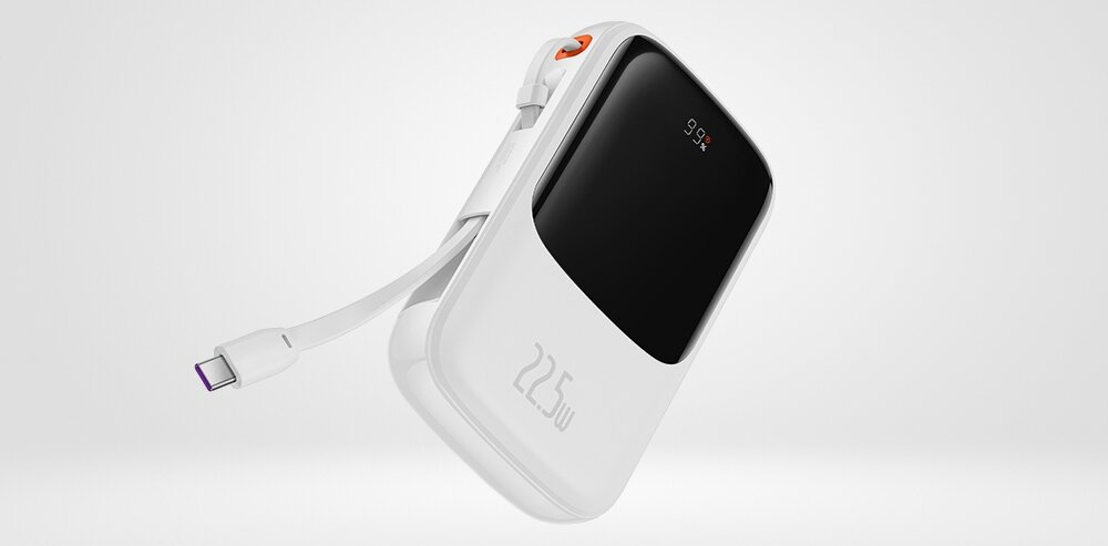 Powerbank BASEUS Qpow Pro 10000mAh 22.5W Biały Urządzenia moc ładowanie wymiary bateria pojemność bezpieczeństwo lekkość wygoda