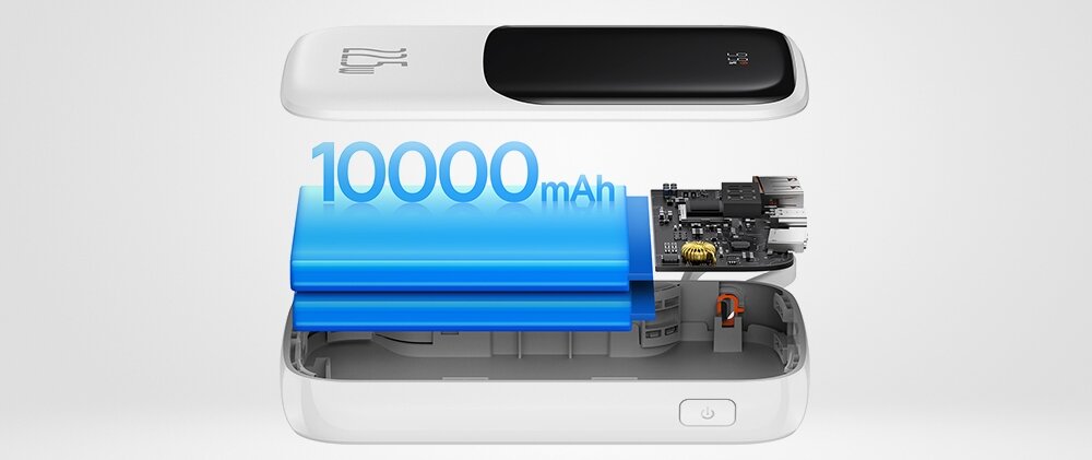 Powerbank BASEUS Qpow Pro 10000mAh 22.5W Biały Urządzenia moc ładowanie wymiary bateria pojemność bezpieczeństwo lekkość wygoda
