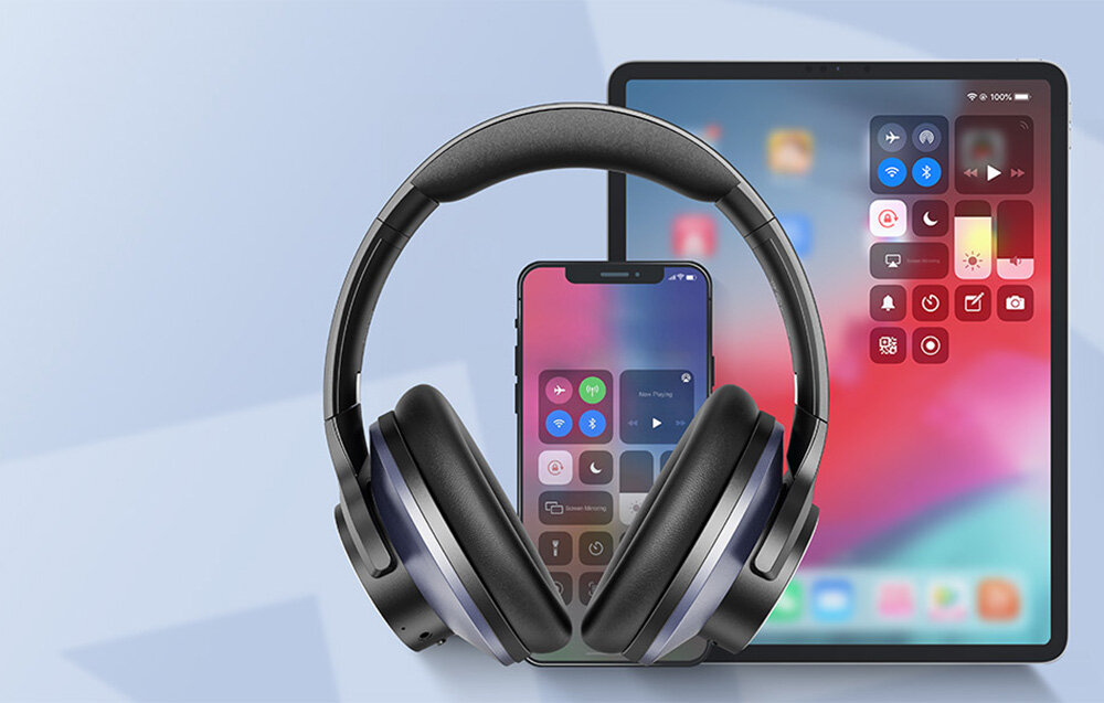 Słuchawki nauszne ONEODIO A10 muzyka podcasty funkcja aktywnego tlumienia halasu redukcja