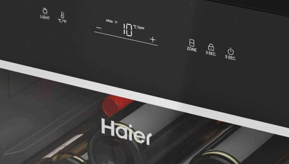 Chlodziarka do wina HAIER HWS236GDGU1 panel sterowania temperatura