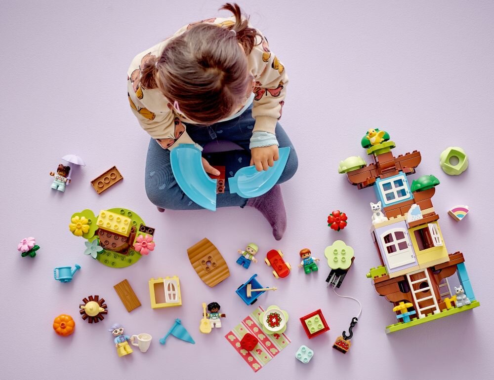 LEGO DUPLO Domek na drzewie 3 w 1 10993 klocki elementy zabawa łączenie figurki akcesoria figurka zestaw